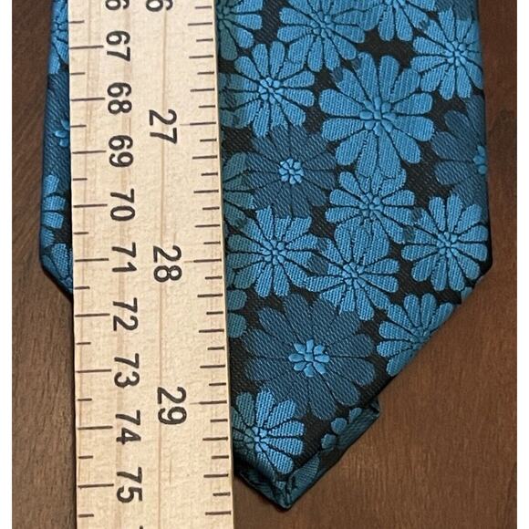 Hi Tie Green Hand Made 100% Silk Men’s Neck Tie - Picture 5 of 9